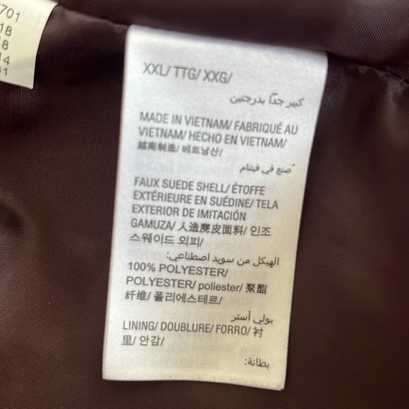 Men’s faux suede jacket - red burgundy coat - sports jacket men’s suede - - Picture 6 of 6